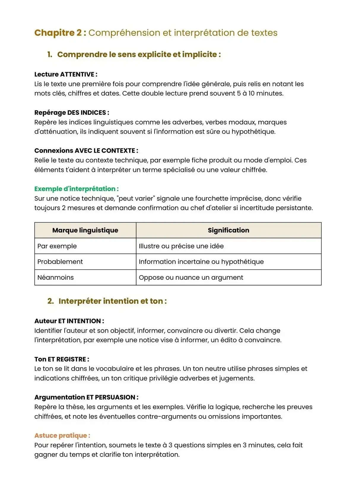 Example Fiche de Révision Bac Pro TFBMA